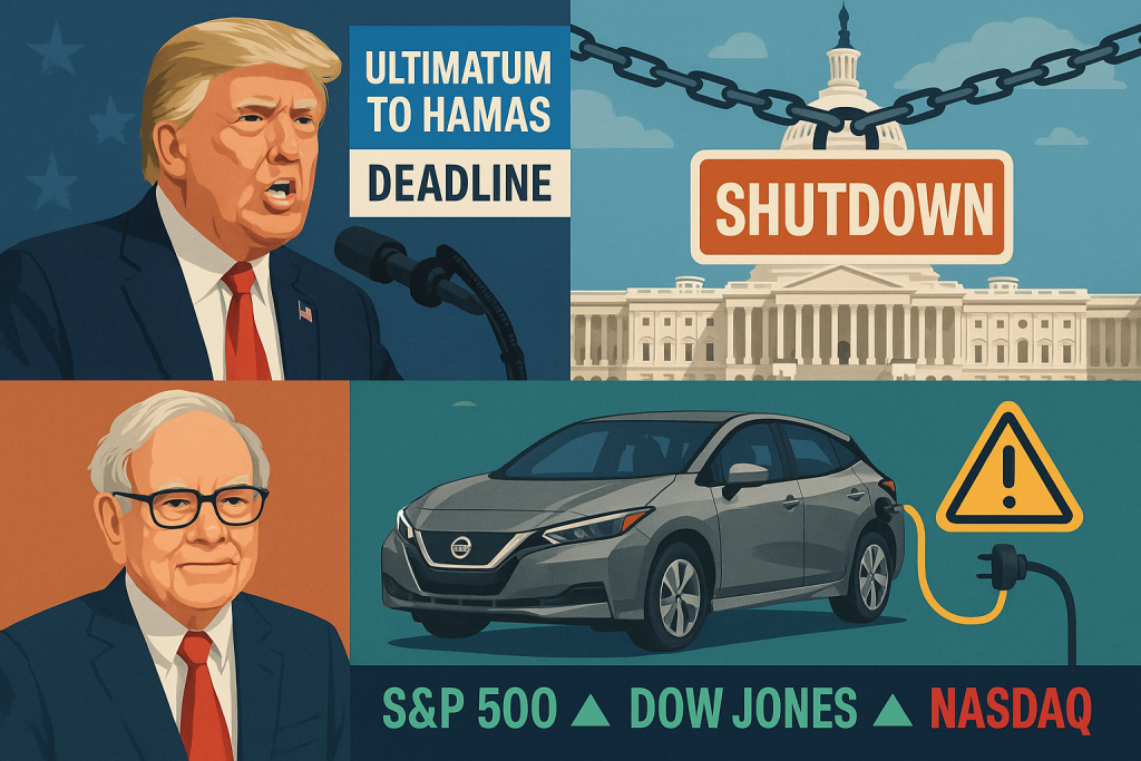 US digest: Trump’s Hamas ultimatum, government shutdown stalemate continues