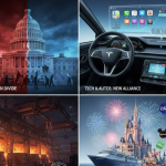 Evening digest: US gridlock deepens, Tesla CarPlay plans, Disney’s mixed Q4